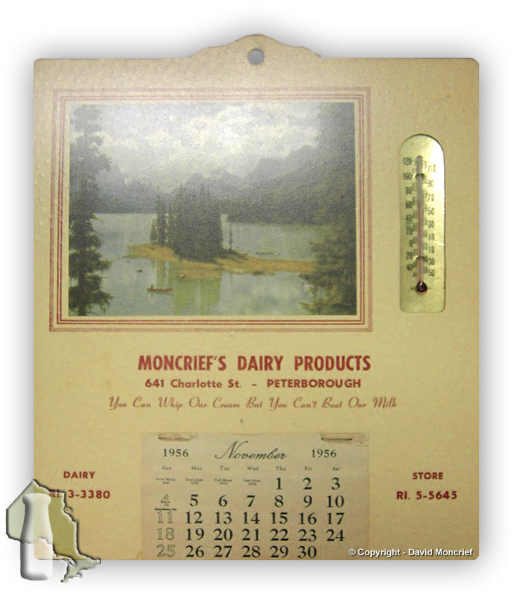 1956 Calendar - Courtesy David Moncrief