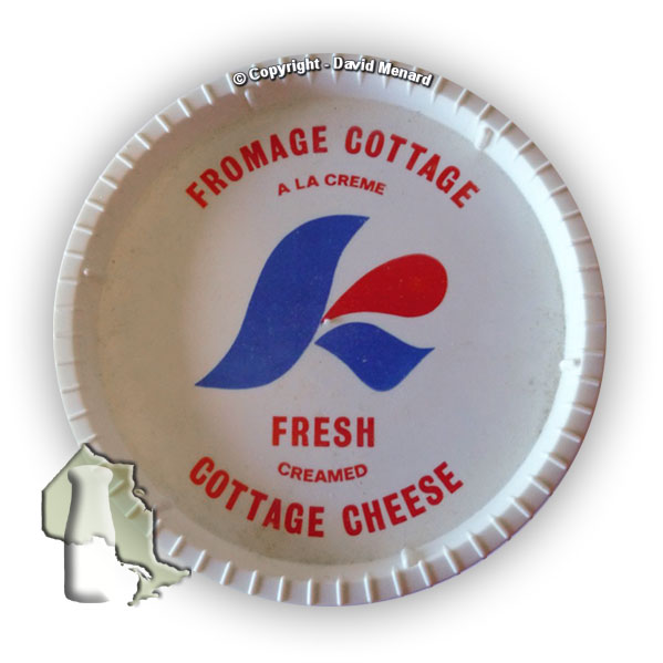Plastic Cottage Cheese Cap - Courtesy David Menard