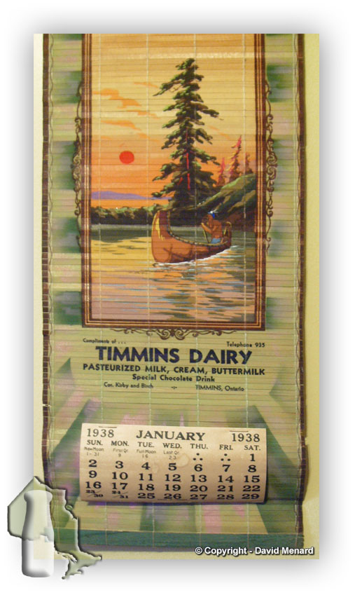 1938 Calendar - Courtesy David Menard